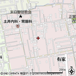 和歌山県和歌山市有家220周辺の地図