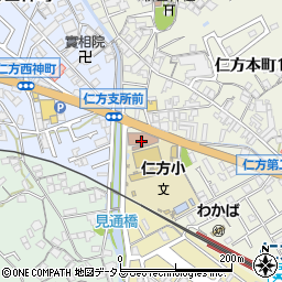 呉市仁方支所周辺の地図