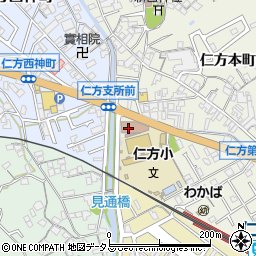 呉市役所仁方市民センター　仁方支所周辺の地図