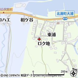 徳島県鳴門市北灘町大浦（小谷）周辺の地図