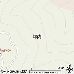 奈良県天川村（吉野郡）坪内周辺の地図