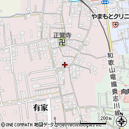 和歌山県和歌山市有家159周辺の地図
