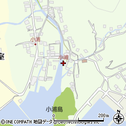小浦周辺の地図
