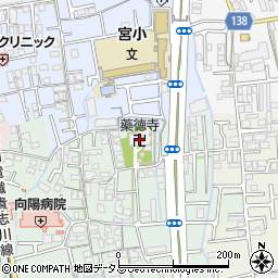 藥徳寺周辺の地図