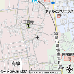 和歌山県和歌山市有家51周辺の地図