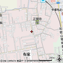 和歌山県和歌山市有家185周辺の地図
