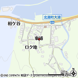 徳島県鳴門市北灘町大浦東浦周辺の地図