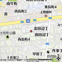和歌山県和歌山市北田辺丁96周辺の地図