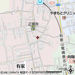 和歌山県和歌山市有家158周辺の地図