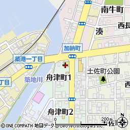 香の川製麺 築地橋店周辺の地図