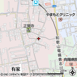 和歌山県和歌山市有家52周辺の地図