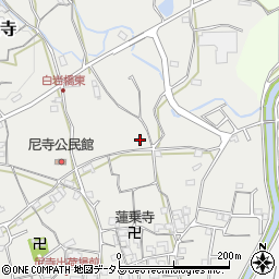 和歌山県紀の川市貴志川町尼寺周辺の地図
