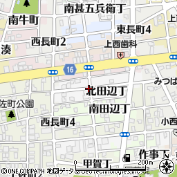 和歌山県和歌山市北田辺丁周辺の地図