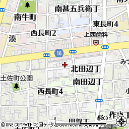 和歌山県和歌山市北田辺丁11周辺の地図