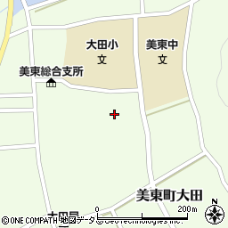 美祢市　大田公民館周辺の地図