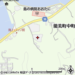 広島県江田島市能美町中町4696-2周辺の地図