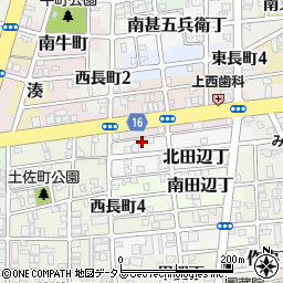 和歌山県和歌山市北田辺丁4周辺の地図