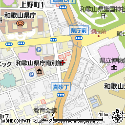 和歌山県和歌山市真砂丁1丁目周辺の地図