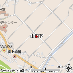 香川県綾川町（綾歌郡）山田下周辺の地図