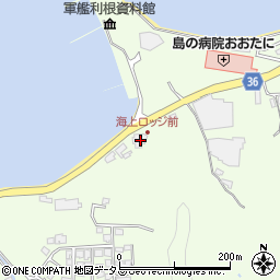 広島県江田島市能美町中町4216周辺の地図