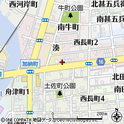 和歌山県和歌山市北土佐丁周辺の地図