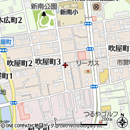 須佐病院看護婦寮周辺の地図