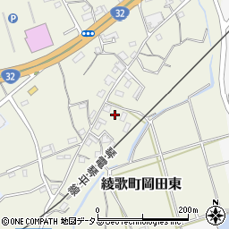 香川県丸亀市綾歌町岡田東1809周辺の地図