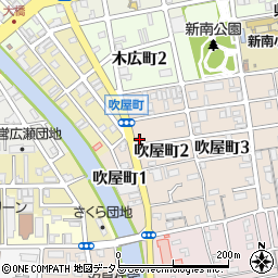 和歌山吹屋郵便局周辺の地図