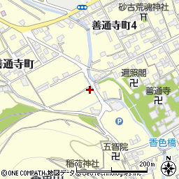 香川県善通寺市善通寺町1058-1周辺の地図