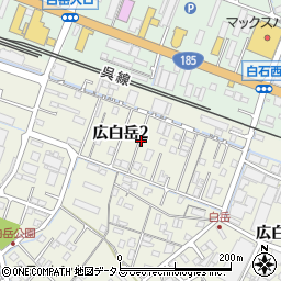 広島県呉市広白岳2丁目周辺の地図