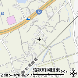 香川県丸亀市綾歌町岡田東2014周辺の地図