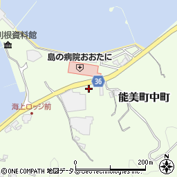 広島県江田島市能美町中町4704-1周辺の地図