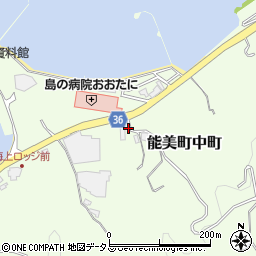 広島県江田島市能美町中町4707-1周辺の地図