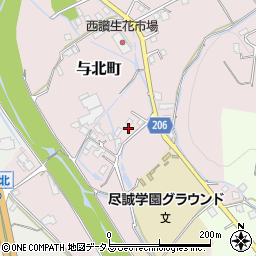 香川県善通寺市与北町2610-3周辺の地図