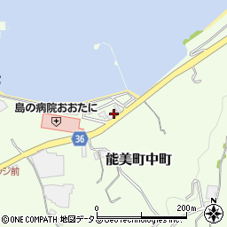 広島県江田島市能美町中町4613周辺の地図