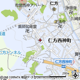 広島県呉市仁方西神町21-3周辺の地図