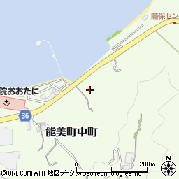 広島県江田島市能美町中町4596周辺の地図