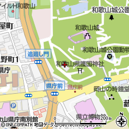 和歌山市観光　土産品センター周辺の地図