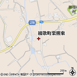 香川県丸亀市綾歌町栗熊東2313-3周辺の地図