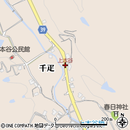 上本谷周辺の地図
