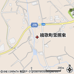 香川県丸亀市綾歌町栗熊東2313周辺の地図