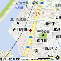 和歌山県和歌山市西河岸町55周辺の地図