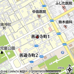 かぎの職人さん四国第一防犯センター周辺の地図