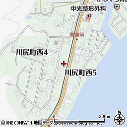 広島県呉市川尻町西周辺の地図