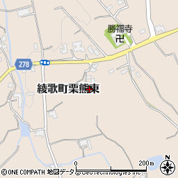 香川県丸亀市綾歌町栗熊東2418周辺の地図