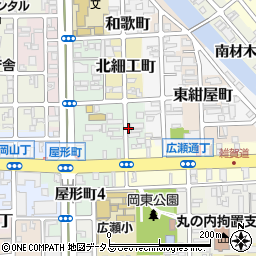 〒640-8117 和歌山県和歌山市南細工町の地図