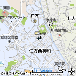 広島県呉市仁方西神町24周辺の地図