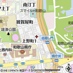 和歌山県和歌山市雑賀屋町（東ノ丁）周辺の地図