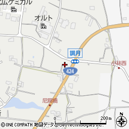 和歌山県紀の川市桃山町調月689-1周辺の地図