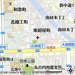 和歌山県和歌山市東紺屋町周辺の地図